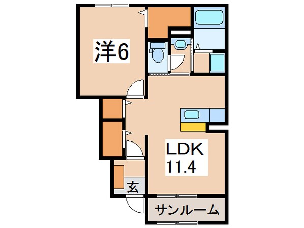 レジデンス町北Ⅱの物件間取画像